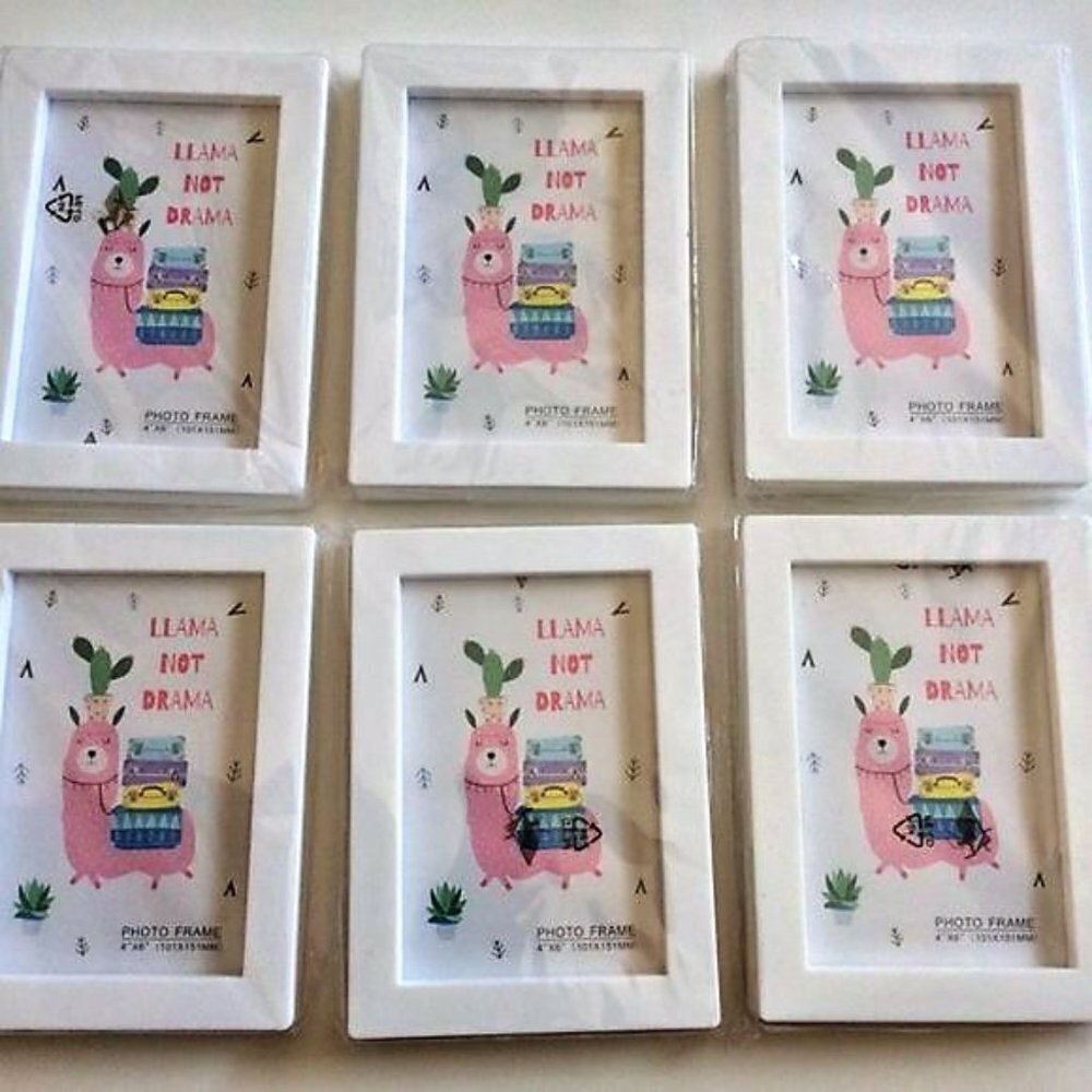 NEW PHOTO FRAMES WHITE 6 PACK